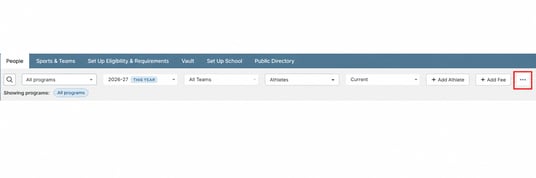 Highlighted More Menu in Admin Dashboard